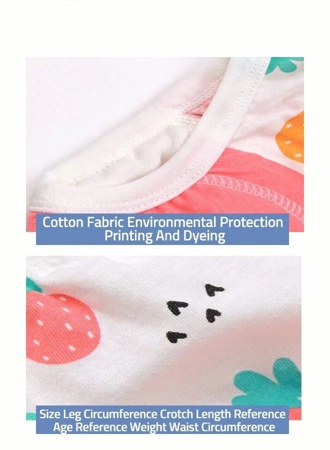 ملابس داخلية للتدريب على استخدام المرحاض مكونة من قطعتين، 6 طبقات من القطن الماص للرطوبة والقابل للتنفس للأطفال الصغار والأولاد والبنات، مقاومة للماء - Image 3